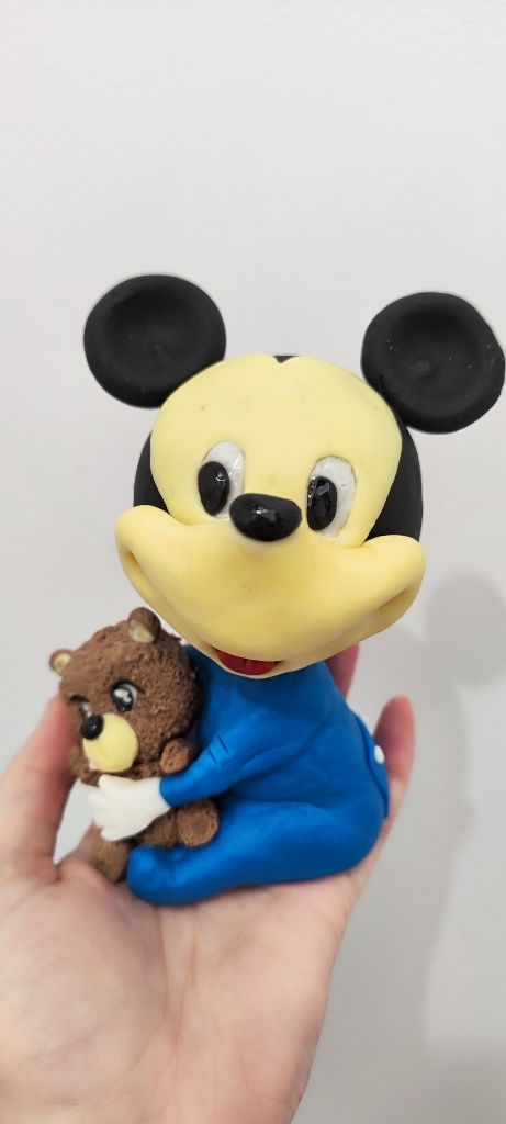 Mickey Mouse myszka Miki dekoracja z masy cukrowej na tort