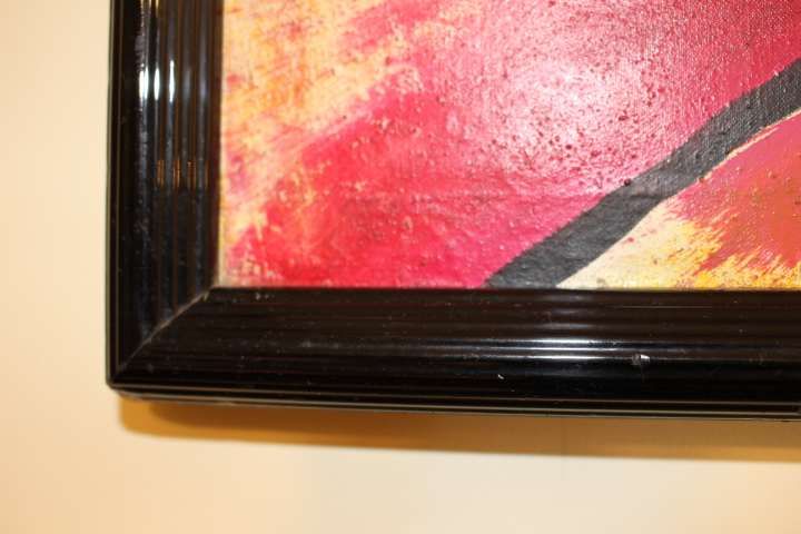 Quadro de Lusikila Óleo s Tela "Máscara" Angolano assinado e datado