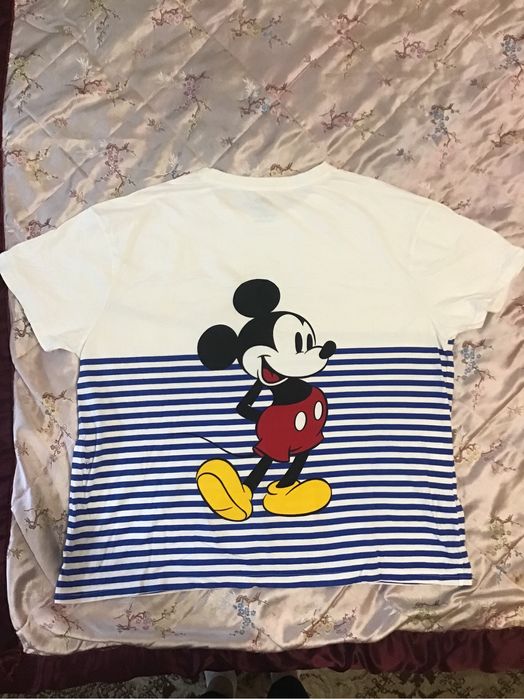 Футболка полосата великий розмір primark mickey mouse міккі маус
