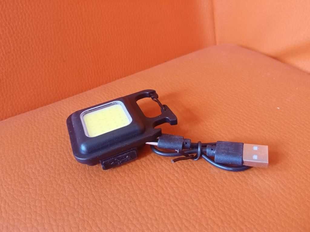 Brelok latarka cob mini warsztatowa mocna USB J.Góra