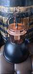 Lampa wisząca vintage loft  retro globo 15282 czarna miedź 2 żarówki b