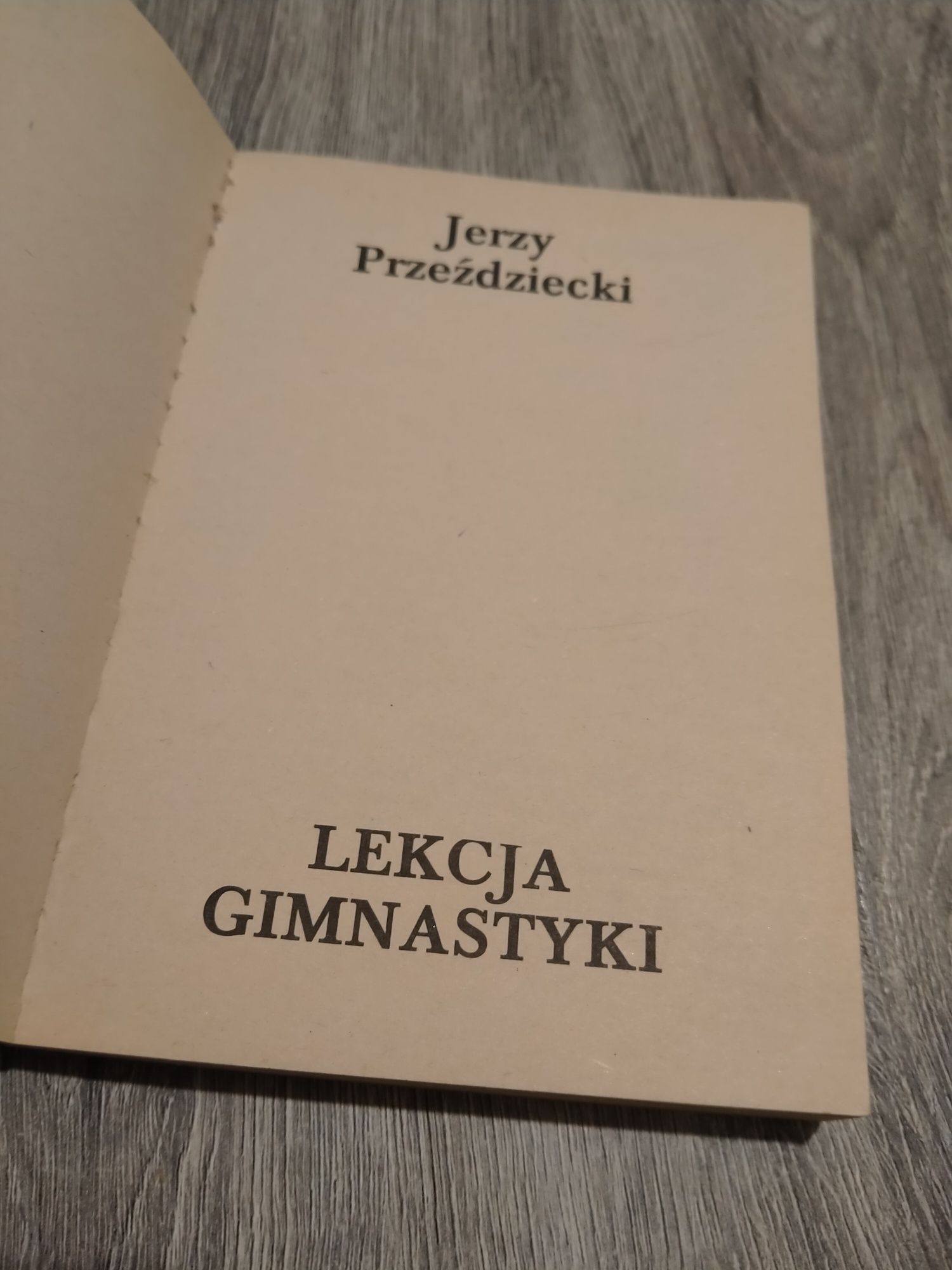 Jerzy Przeździecki Lekcja gimnastyki