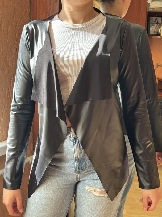 Жакет жіночий кожзам без застібок Terranova