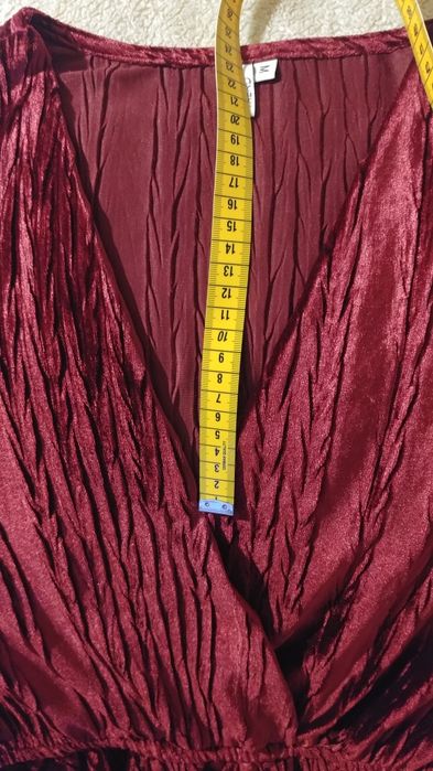 Sukienka bordowa koktajlowa NELLY M