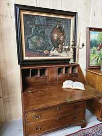 Sekretarzyk dębowy klasyczny biurko szuflady #843 Stylowy Węgrów