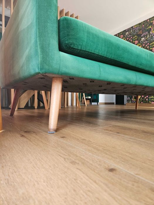 Sofa Glädje 3-osobowa, butelkowa zieleń Sz:216cm