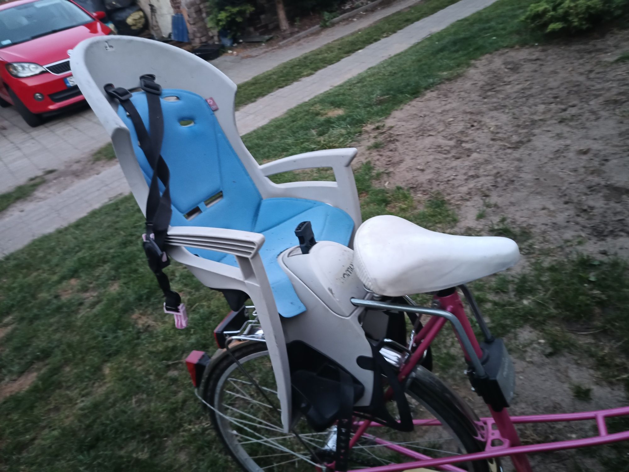 Rower retro Hercules cudowny z koszykiem fotelik hamax