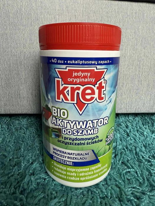 Nowy kret bio aktywator do szamb i przydomowych oczyszczalni ścieków