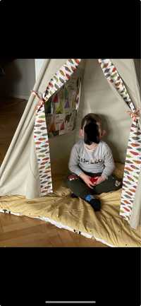 Namiot Tipi dla dzieci+ kolderka z poduszkami