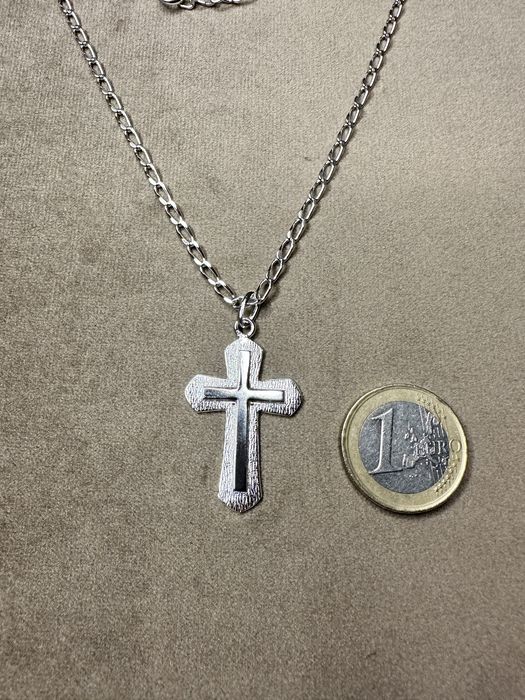 Fio /colar com cruz em prata
