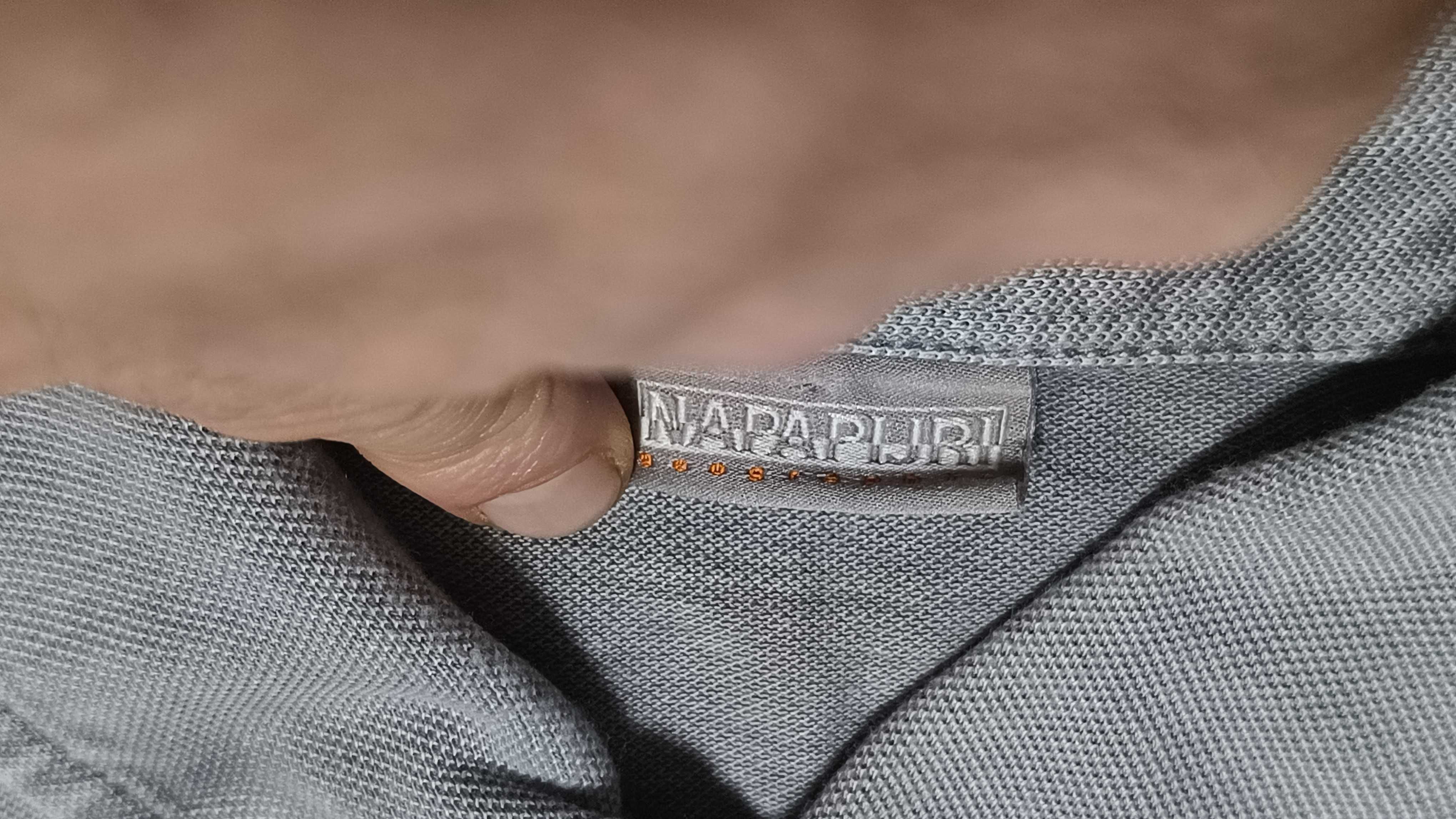 Męska koszulka polo NAPAPIJRI r.S długi rękaw stan idealny