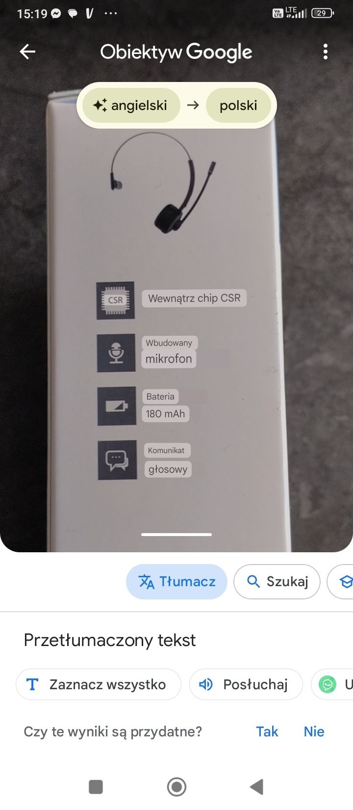 Słuchawki bezprzewodowe yamay
