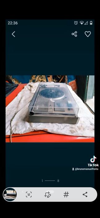 Rádio vinil em bom estado