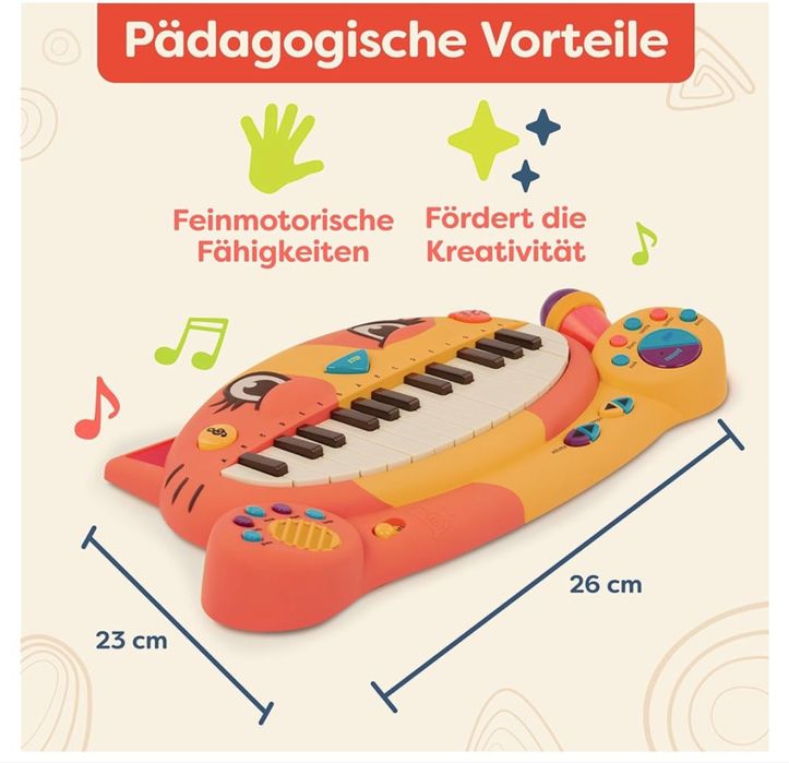 Музична іграшка Battat піаніно B. toys котофон