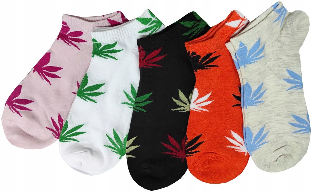 Skarpety Stopki Damskie Listka 5-Pary 39-41