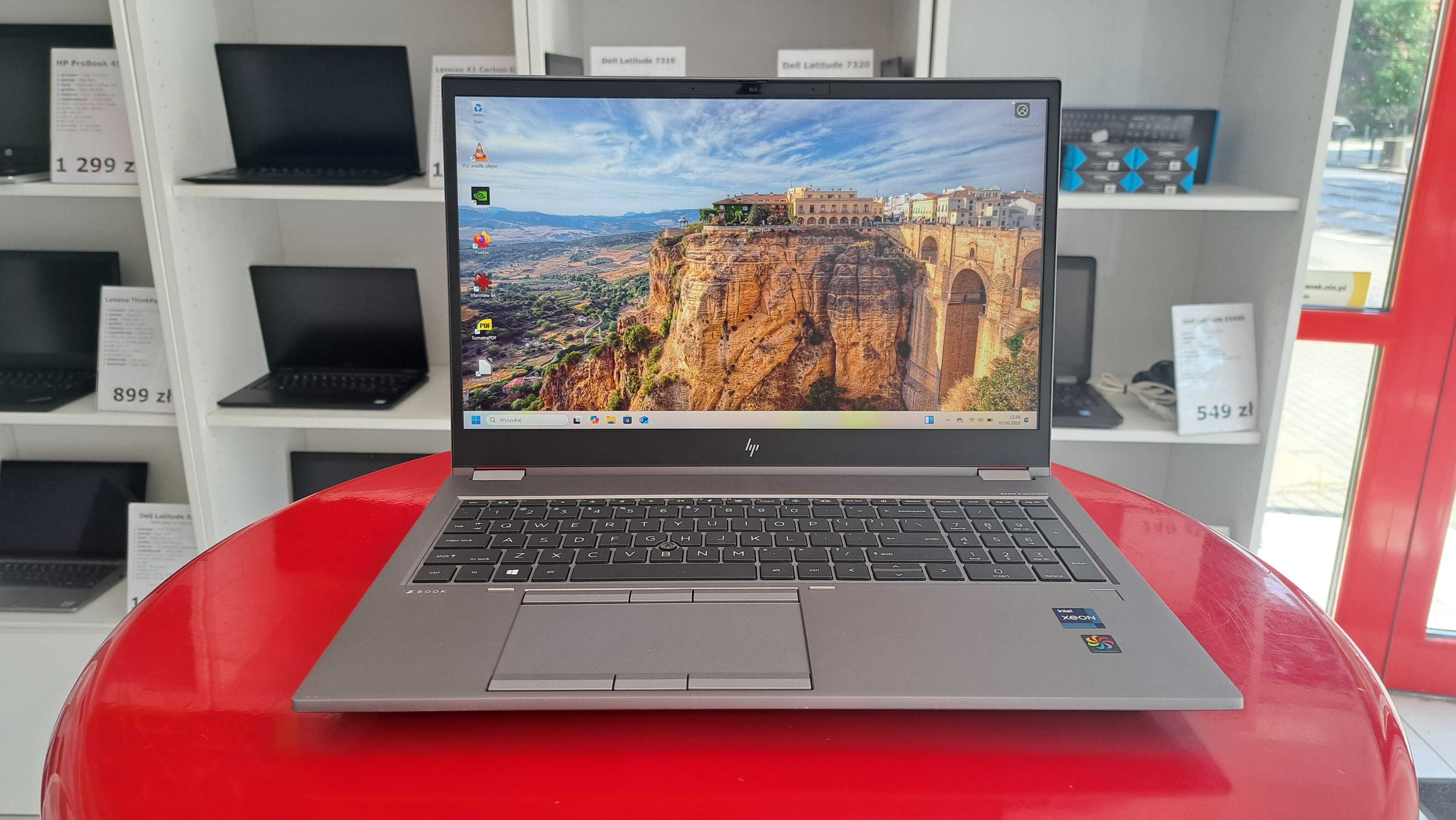 HP Zbook Fury 15 G8 15" Xeon 64GB/1TBSSD nVidia Quadro RTX A2000 4K