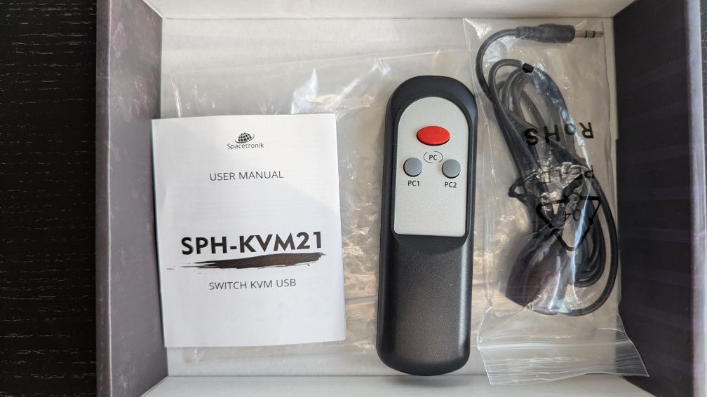 Switch KVM USB + HDMI 2/1 Sacetronic SPH-KVM21