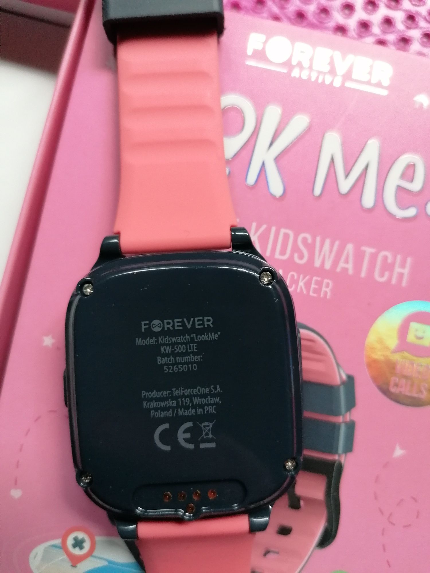 Smartwatch Forever Look Me KW-500 różowy 4G