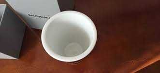 BALENCIAGA Dallas Coffee Cup in black porcelain kubek porcelanowy