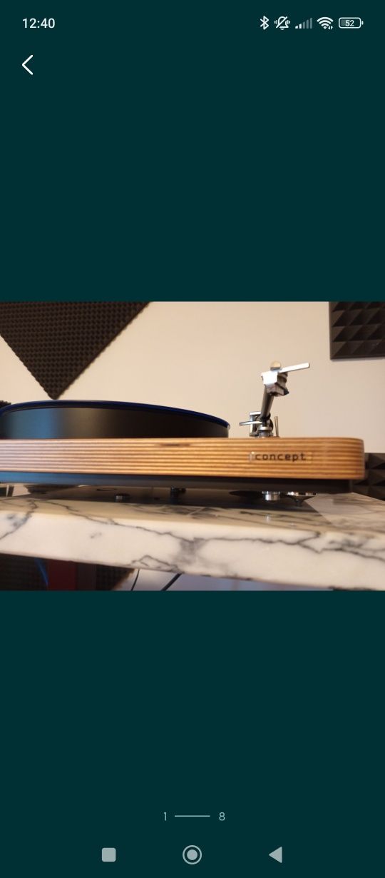 Giradiscos Clearaudio Concept como novo com tampa em acrílico