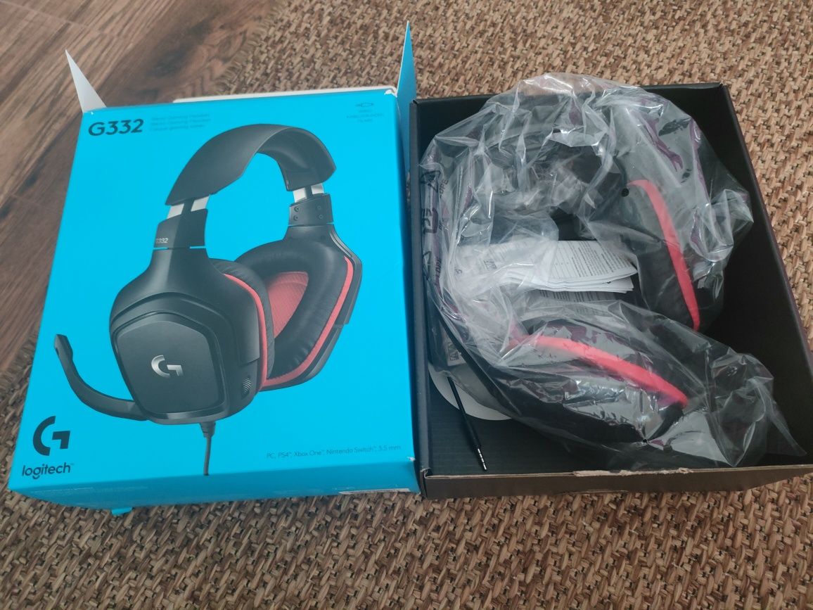 NOWE słuchawki LOGITECH G332 Nauszne