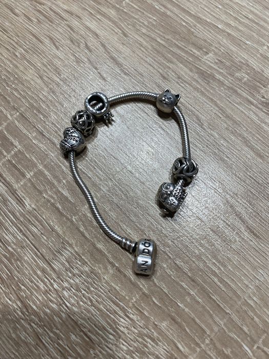 Браслет Pandora с шармами оригінал срібло