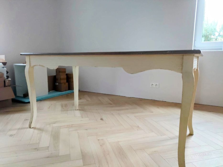 Duży STÓŁ PESARO retro shabby Chic