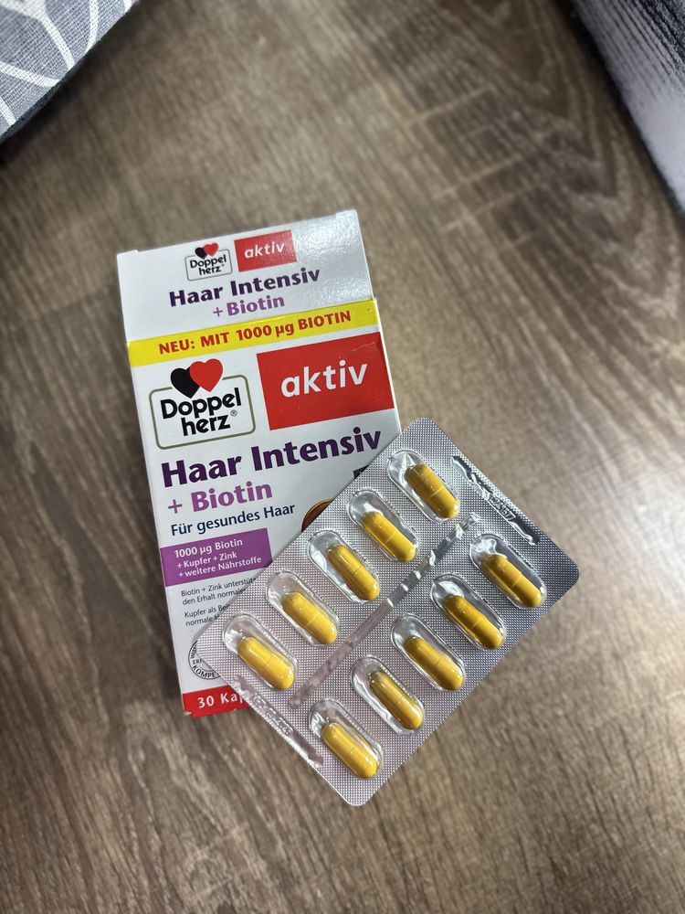 Doppelherz, Doppel Herz haar intensiv, біотин, вітаміни