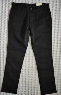 RIVER ISLAND spodnie materiałowe męskie czarne 32/32