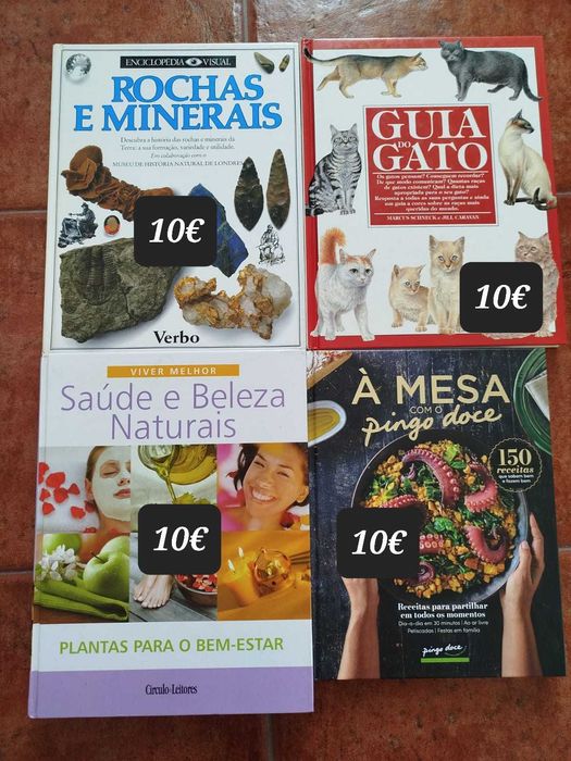 Livros variados,  português e inglês