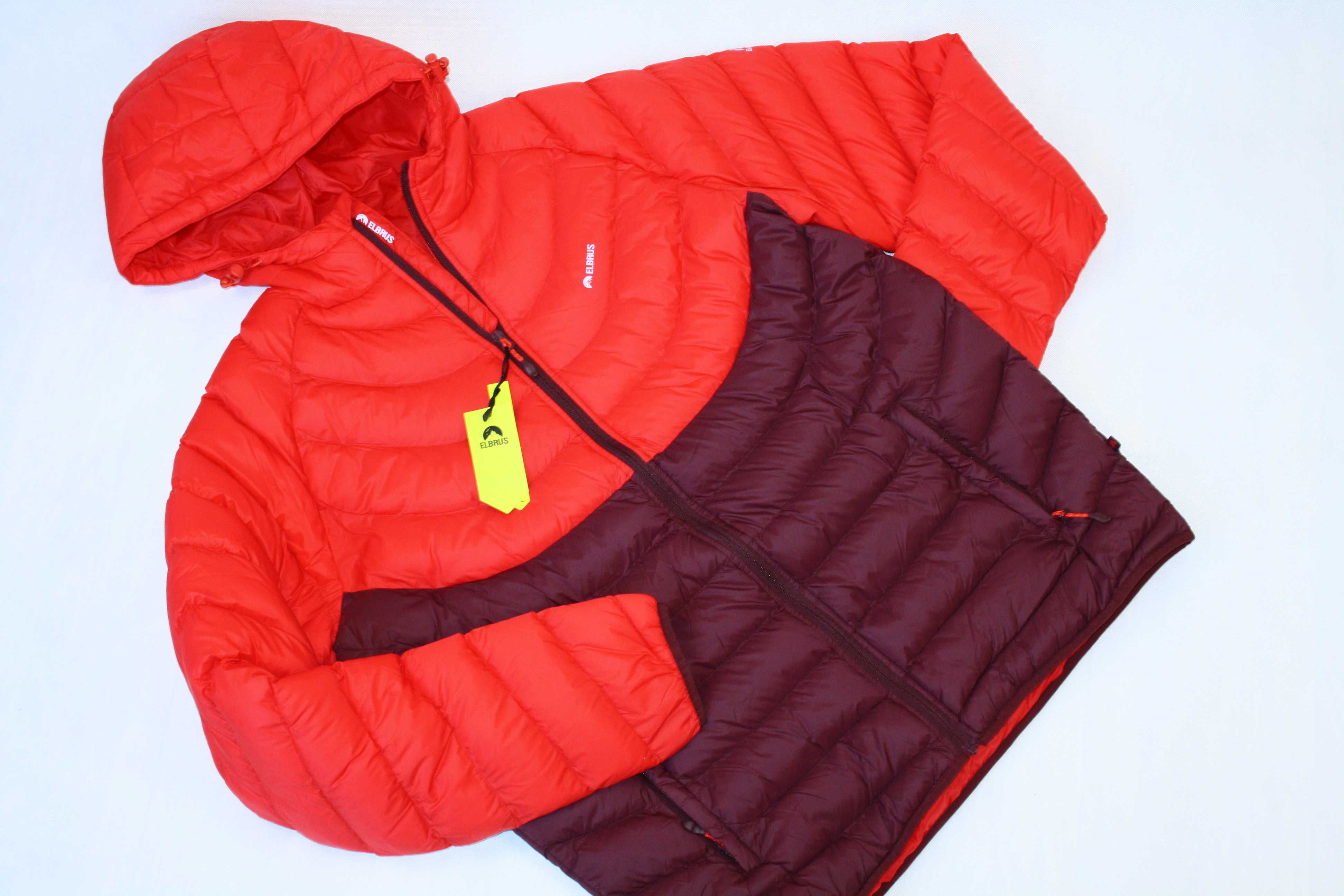 ELBRUS Kurtka puchowa męska Forsol port royale/flame scarlet r. XXL