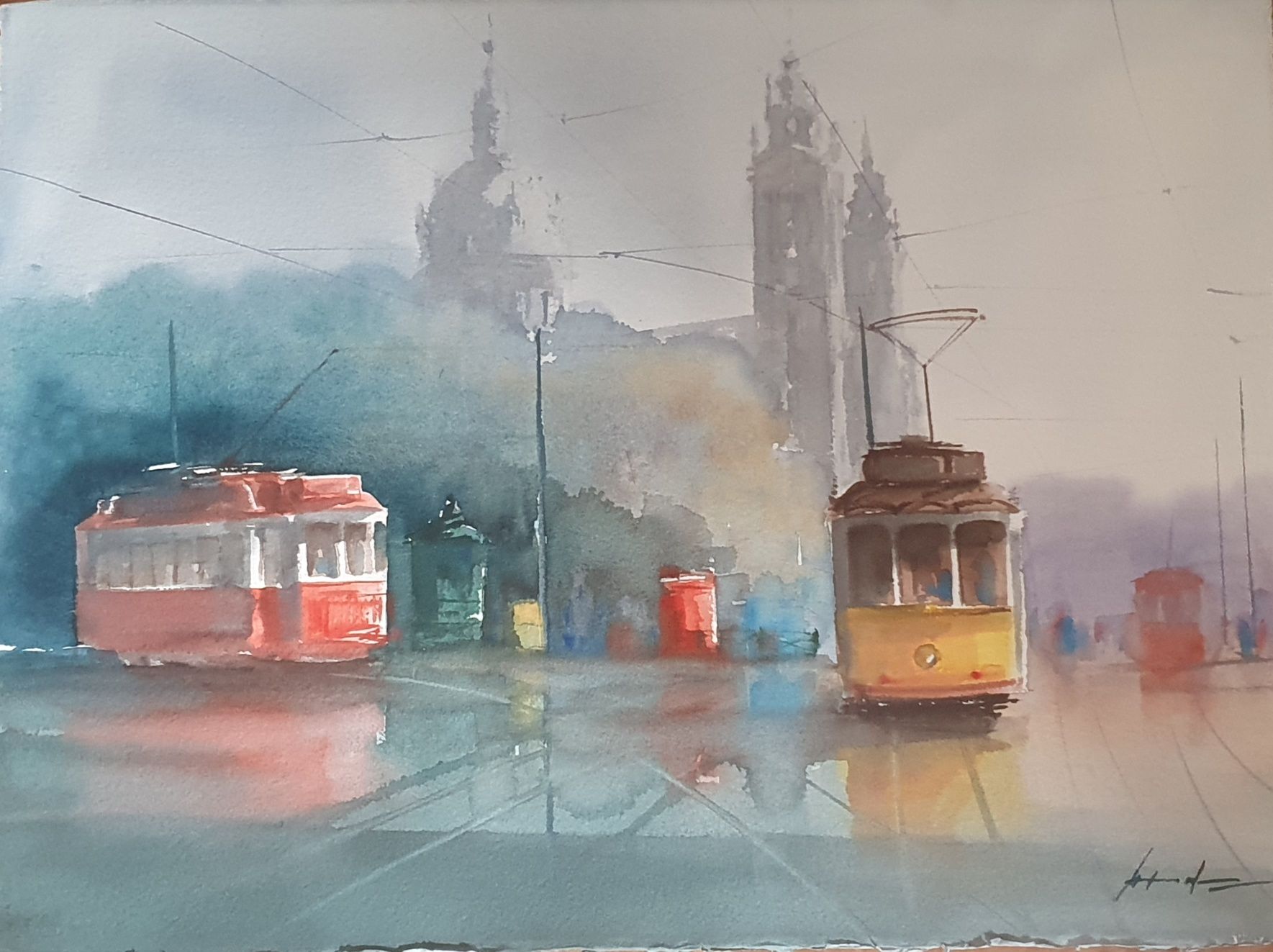 Lisboa em pintura, águarelas do mestre António Neves