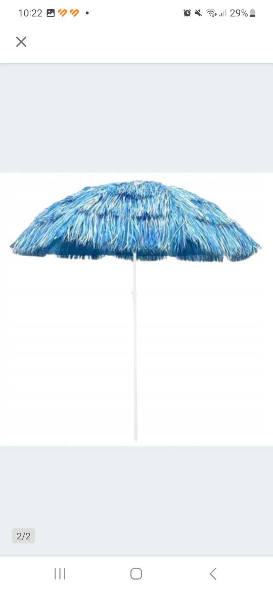 Parasol plażowy Skandynawski Dom Parasol hawajski 150 cm beże i brązy