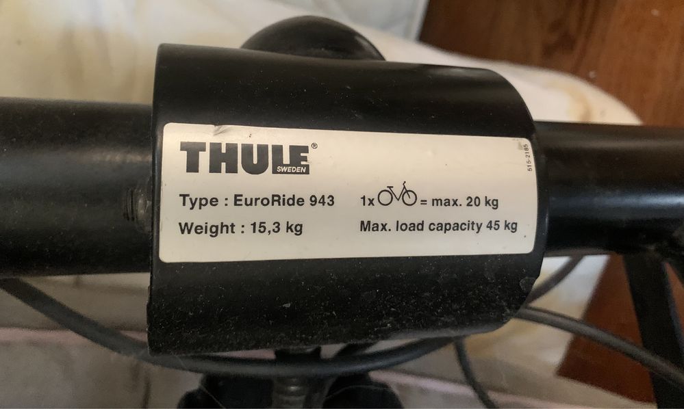 Thule EuroRide 943 крепление для трех велосипедов на фаркоп