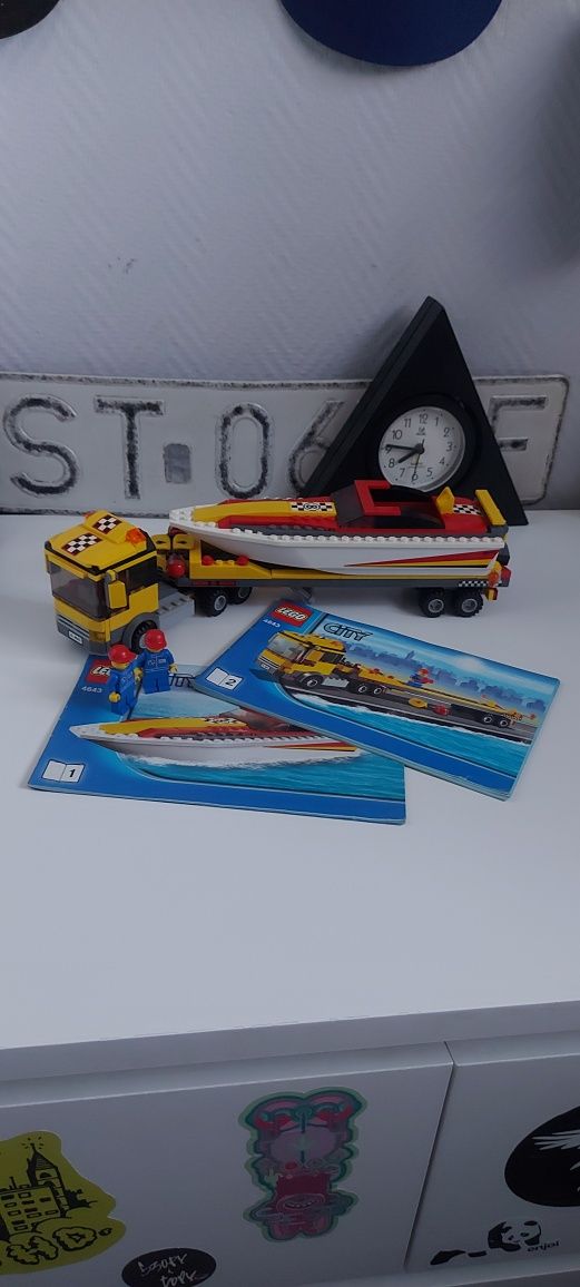 Lego city 4643 ciężarówka z łódką