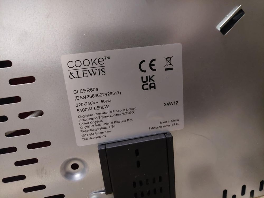 Plyta ceramiczna Cooke & Lewis CLCER60a