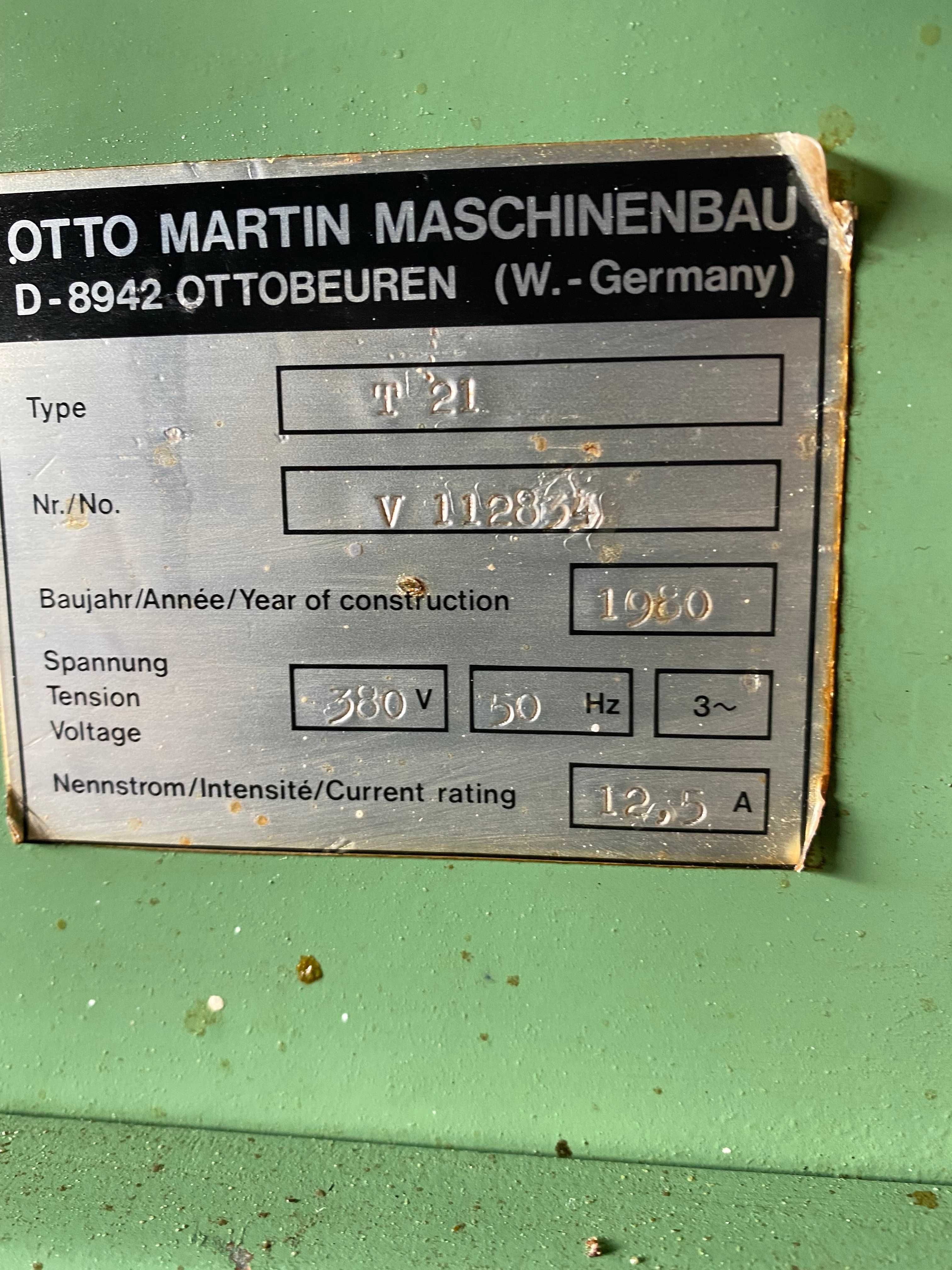 Frezarka dolnowrzecionowa Martin T21 z wózkiem do czopowania