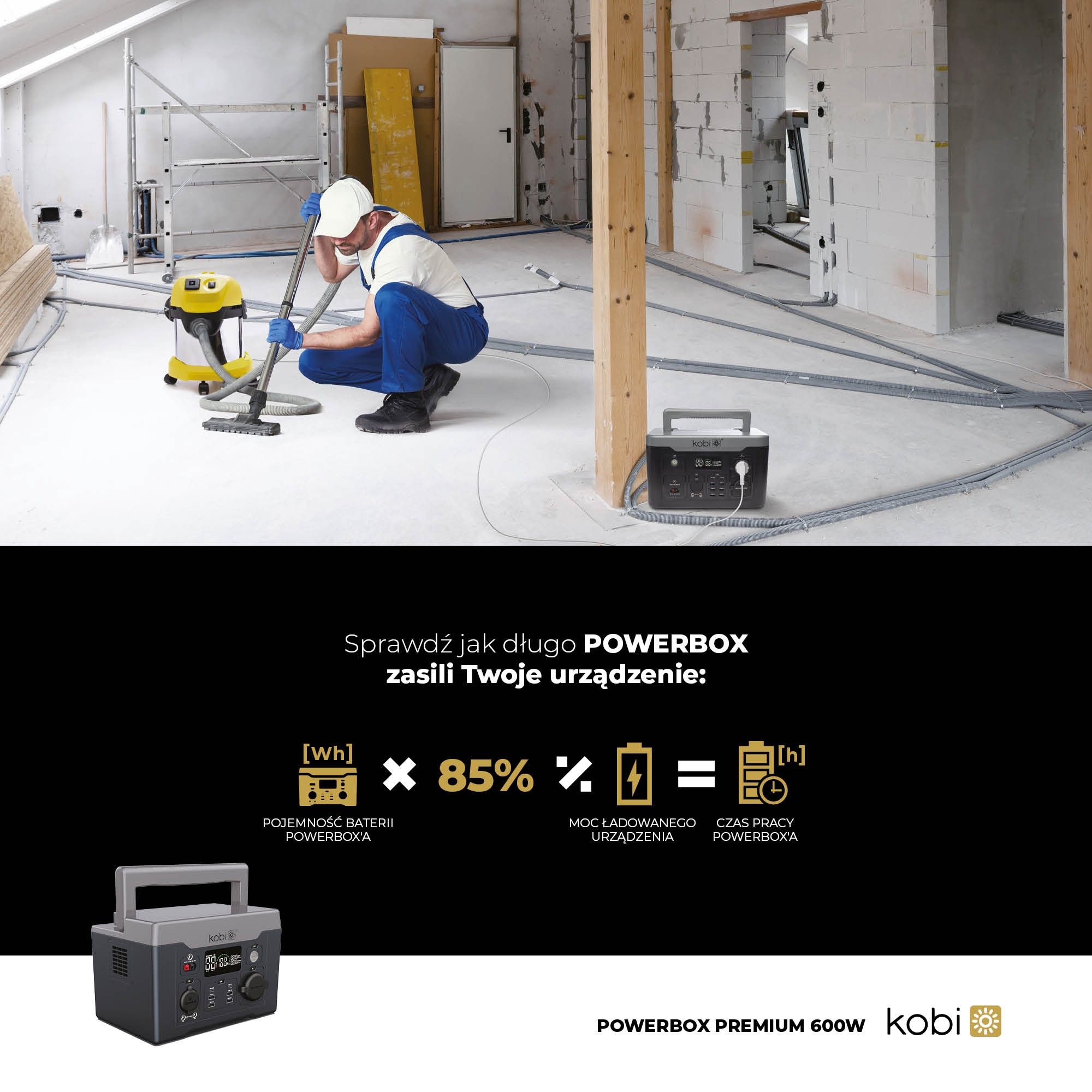 Банк енергії POWERBOX 600W Зарядна станція живлення переносна