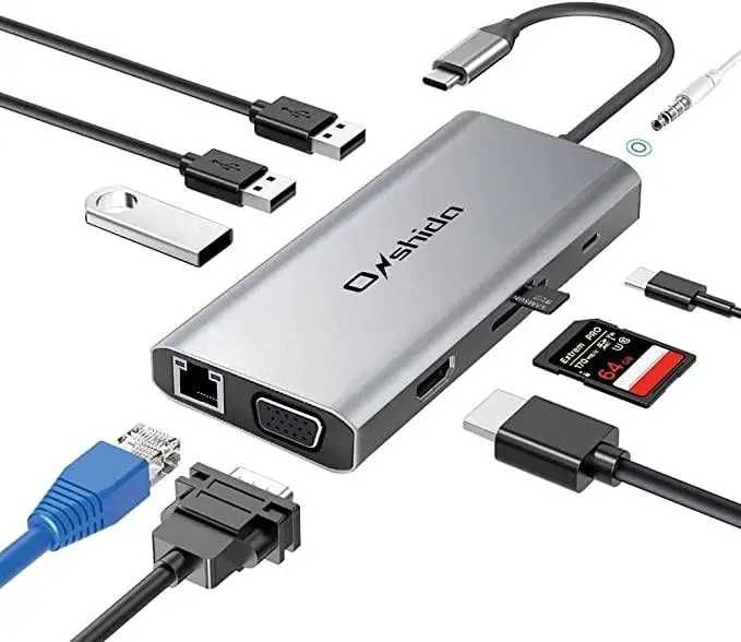 Концентратор Onshida USB C 10 в 1