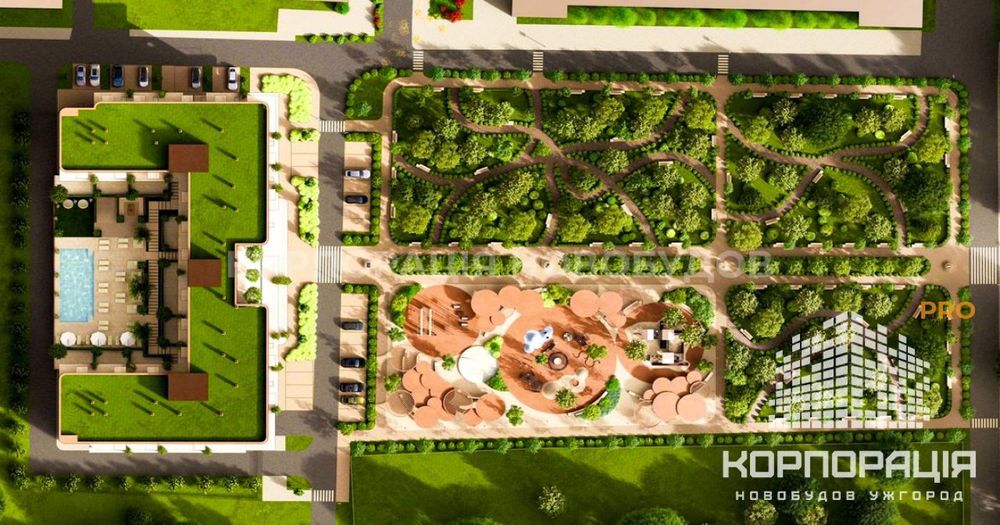 Продаж 1-км квартири, ЖК "Лайт Парк", власний парк та басейн