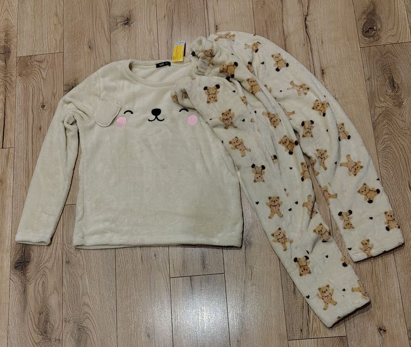 Piżama damska mięciutka misiu L nowa
