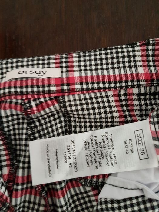 Orsey spodnie w kratę