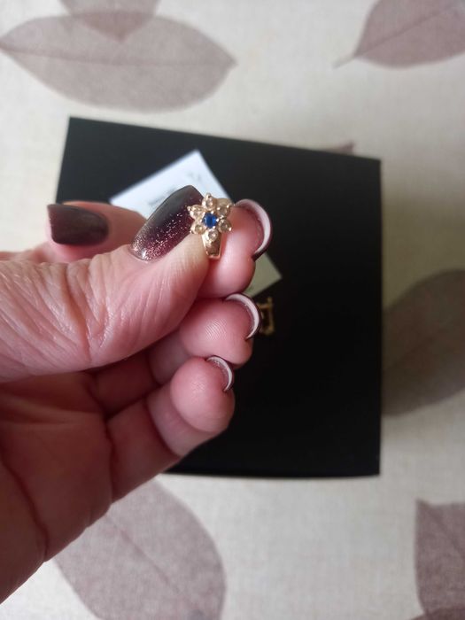 Сережки дитячі, золото 585, Золотий Вік