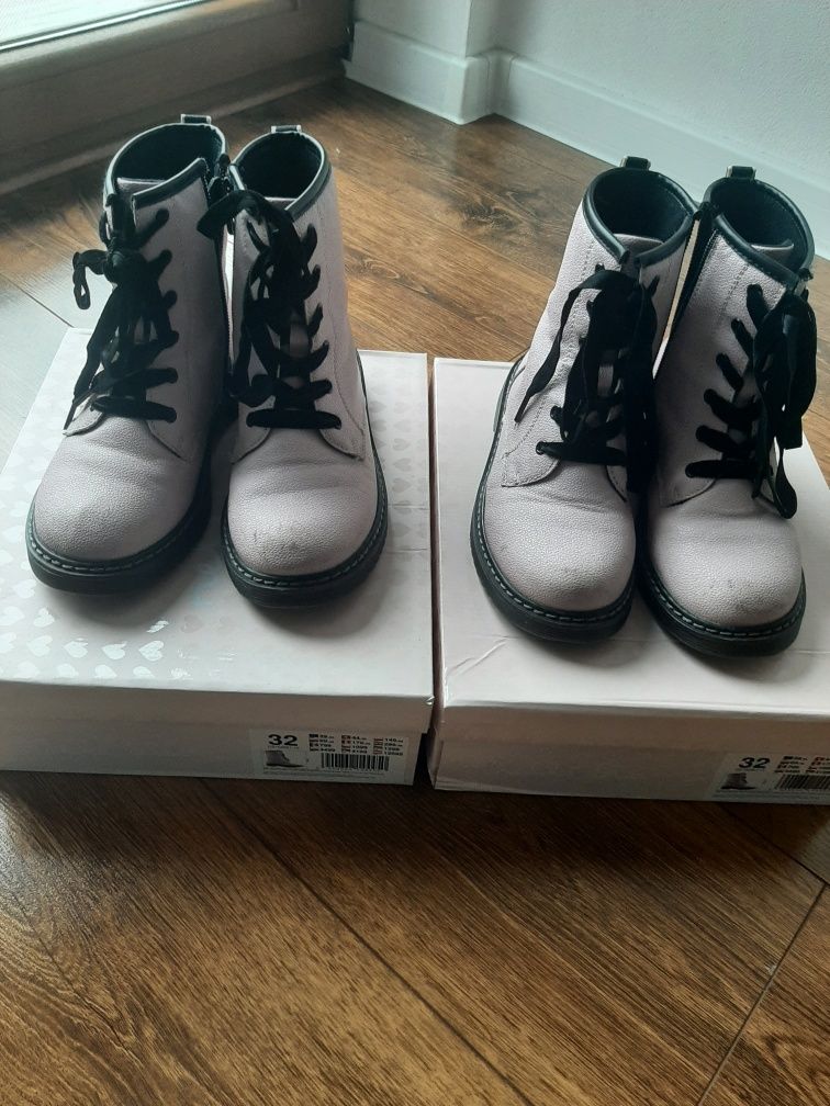 Buty zimowe dziewczęce r.  32 dla bliźniaczek, bliźniaczki