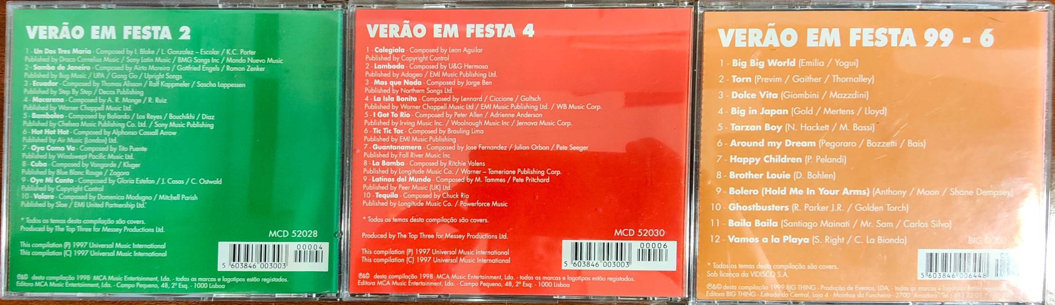 Lote CD 3 Volumes - VERÃO EM FESTA - Vários Artistas