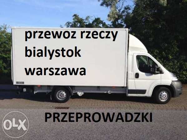 TRANSPORT mebli agd-rtv ubran przeprowadzki drobne- BIALYSTOK-WARSZAWA