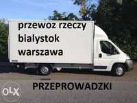 TRANSPORT mebli agd-rtv ubran przeprowadzki drobne BIALYSTOK-WARSZAWA