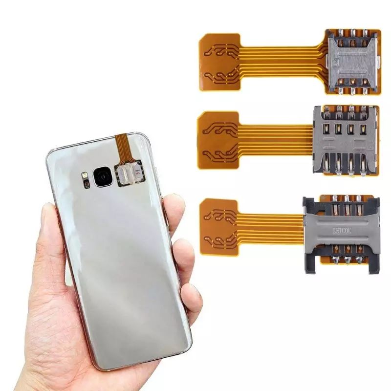 2 Sim + SD Card. Адаптер на 2 сим карты + карта памяти, переходник.