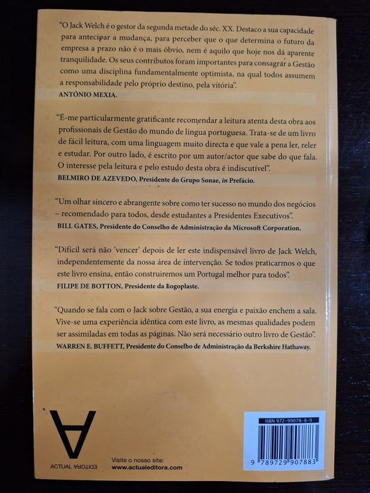 Uma verdadeira obra de arte Vencer de Jack Welch
Hoje, 09:08

Livro po