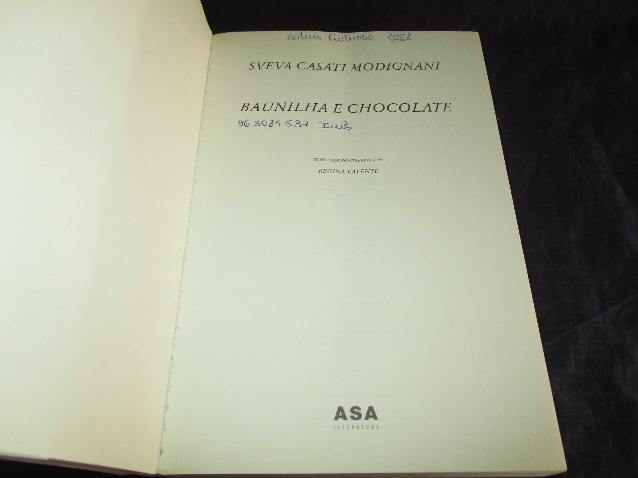 Livro Baunilha e Chocolate Sveva Casati Modignani